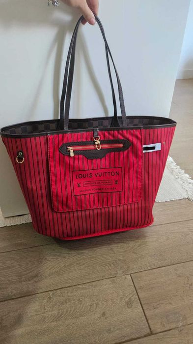 Mala Louis Vuitton Neverfull GM em tela Damier Ebene