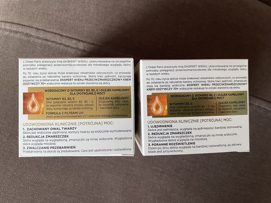 Zestaw kremów l’oreal ekspert wieku 70+ dzień i noc