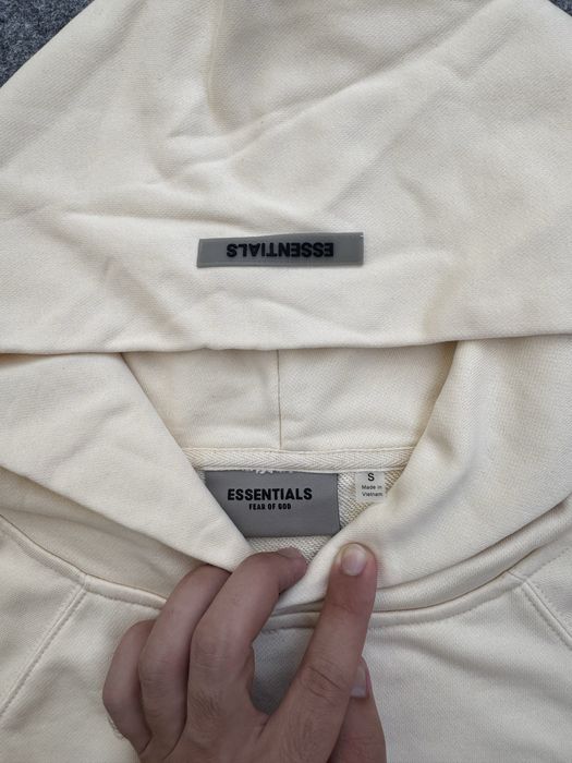 Hoodie Fear of God Essentials Bege - S
