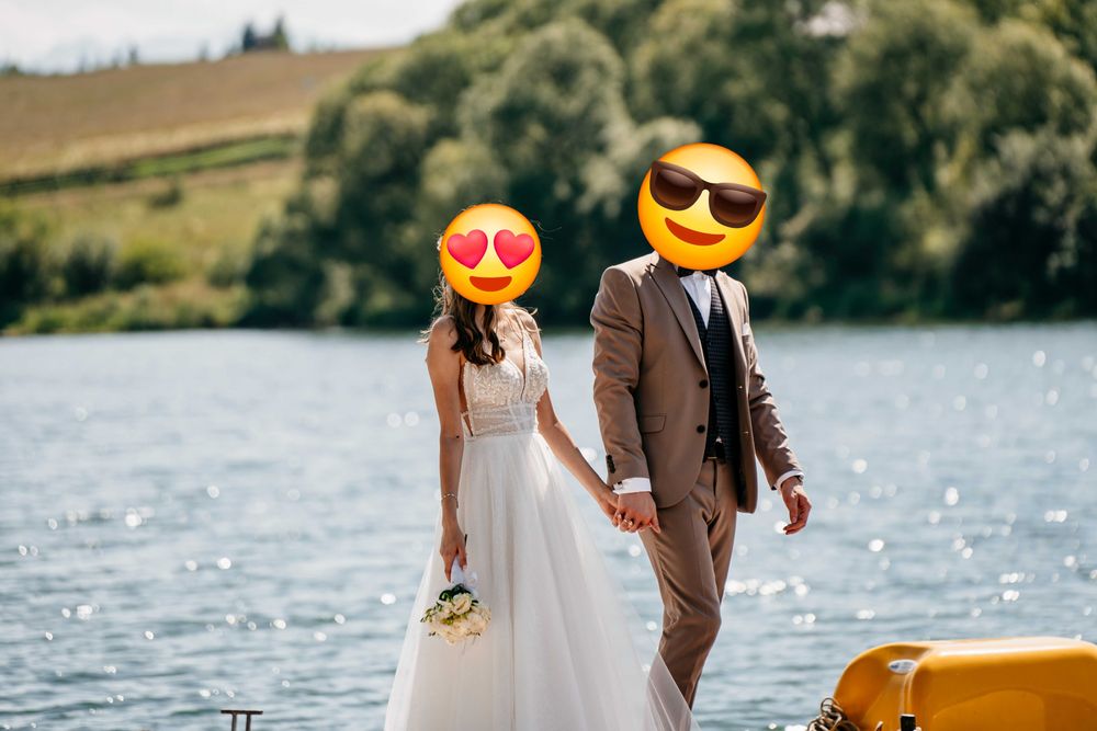 Suknia ślubna Rosie, rozmiar 34, ivory – stan idealny + welon gratis!