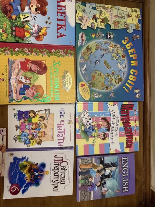 різні навчальні книги для дітей та підлітків(ціна за все!!)