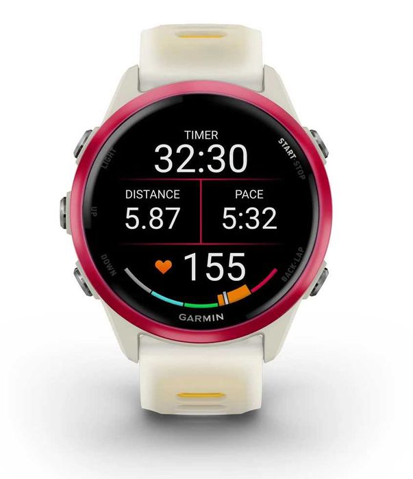 Годинник Garmin Forerunner 570 42mm Raspberry Aluminium Bone/Mango BD