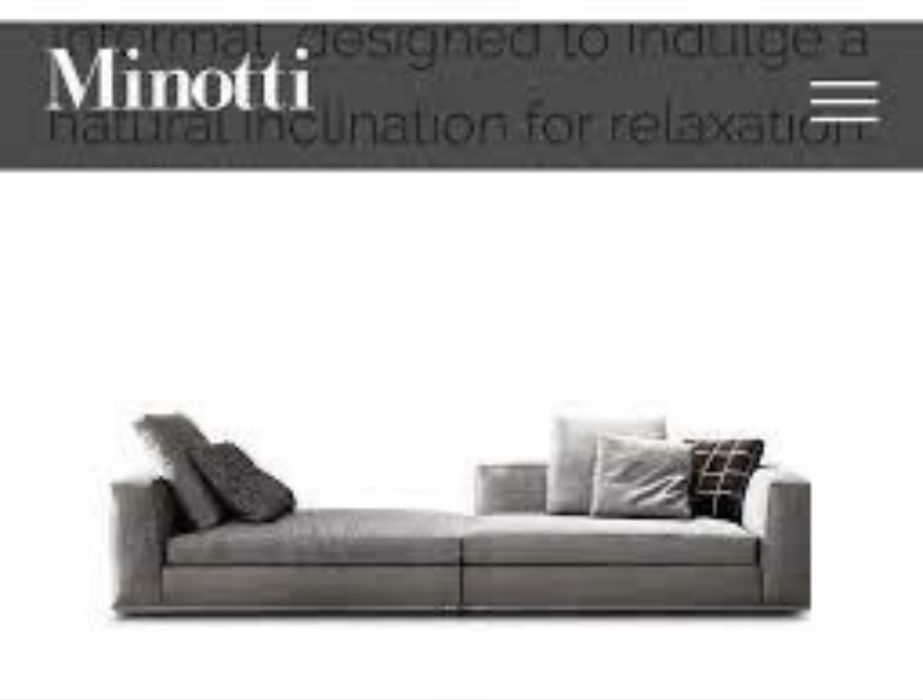 Sofá estilo Minotti (4 lugares)