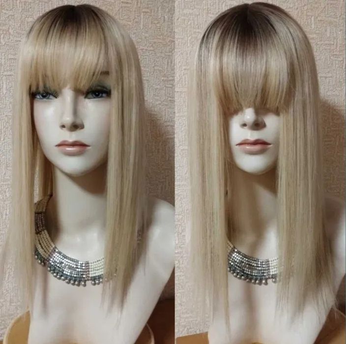 Накладка-полупарик из натуральных волос