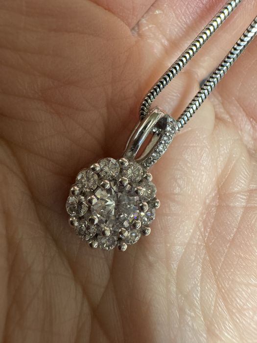 Срібна підвіска родована