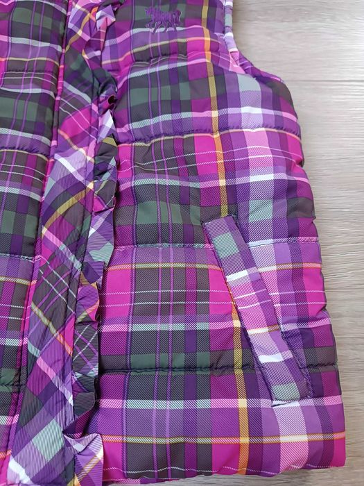 Bezrękawnik kamizelka falbanka krata 'Topolino' 116