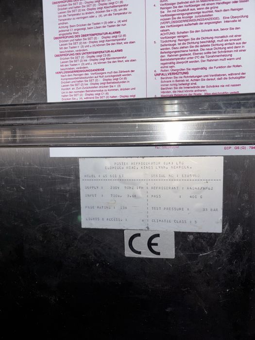 Frigorífico Profissional Foster GS 601 LT – Gastronomia