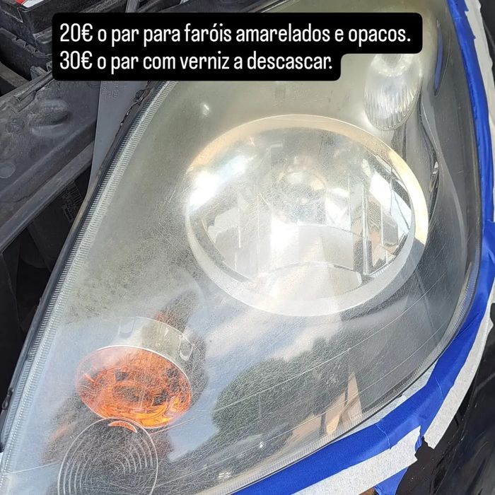 Polimento e restauro de faróis