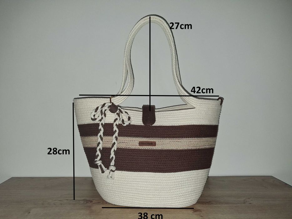Torebka koszyk damski w stylu boho