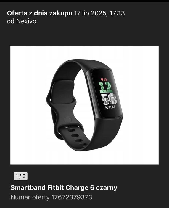 Smartband Fitbit Charge 6 чорний