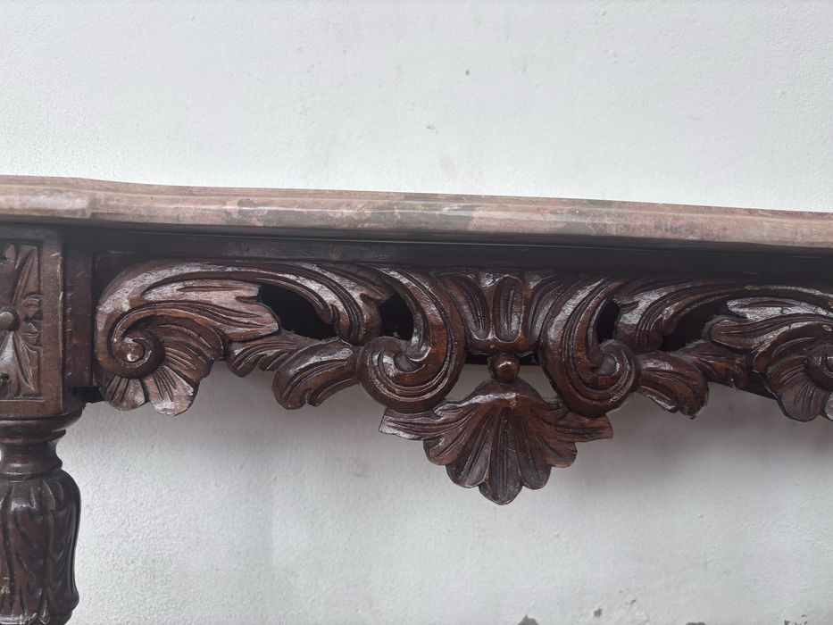 Mesa consola em mandeira