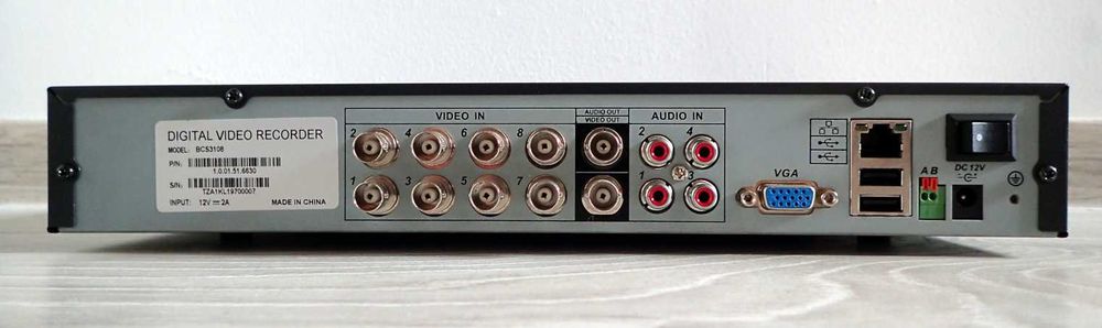 8-kanałowy rejestrator BCS 3108