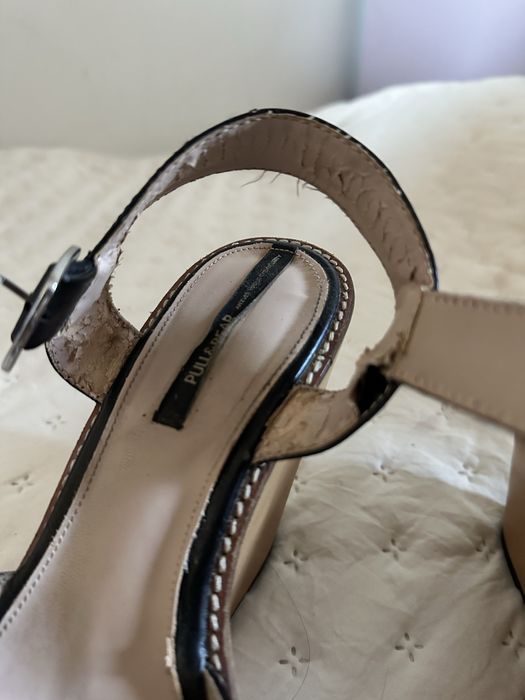 Sandálias pretas da Pull&Bear