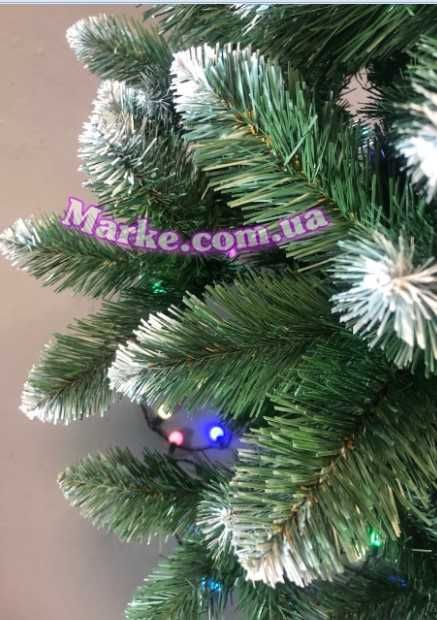 Штучна ялинка з білими кінчиками Королева Снігова искусственная елка