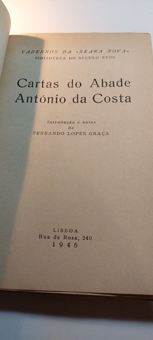 Cartas do Abade António da Costa (1946)