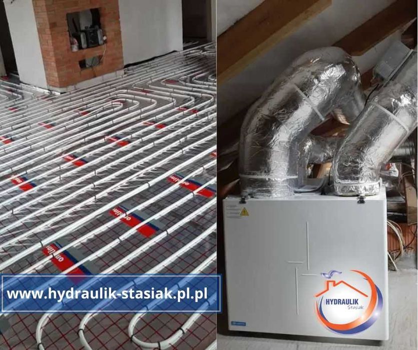 Hydraulik Pompy ciepła  , Kotłownie Piece na Pellet , Rekuperacja