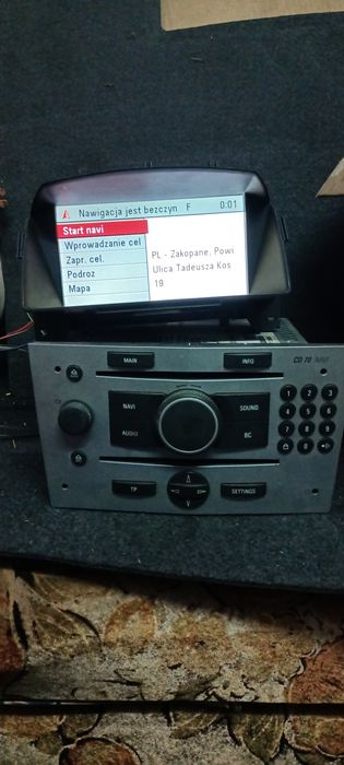 Zestaw cd70 navi z pinem Zafira b