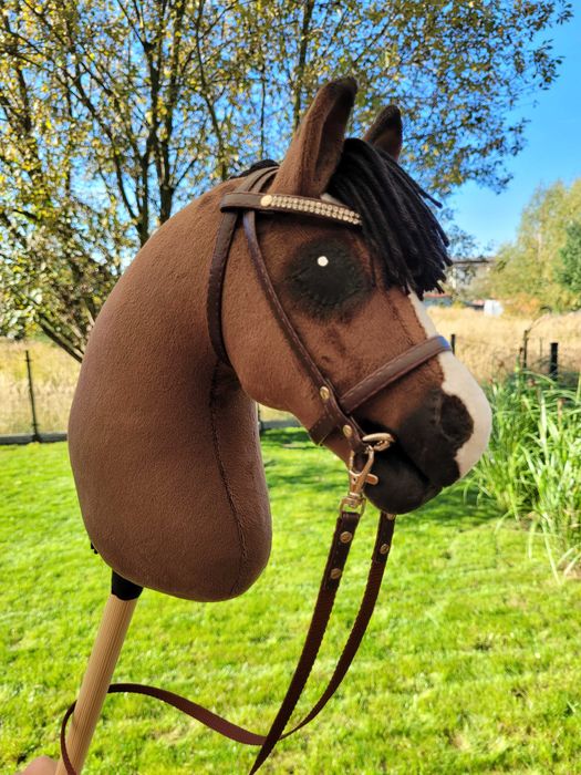 Konik Hobby Horse A4 ręcznie szyty z minky, dostępny od ręki