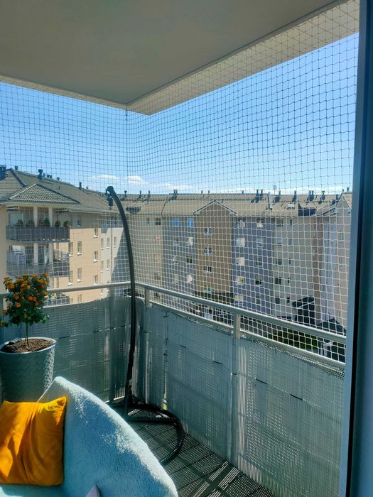 Siatka dla kota, siatka na balkon, taras, przed gołębiami, moskitiery