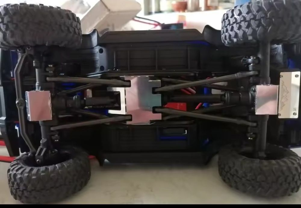 Stalowe osłony podwozia mostów do modelu rc 1:18 TRX4M JJRC 8801/09