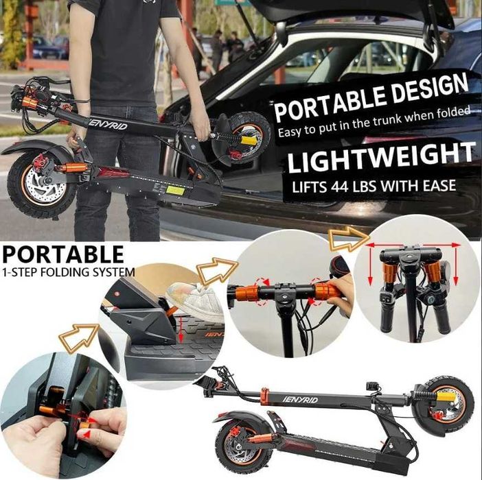 Składana Hulajnoga Elektryczna IENYRID M4 PRO S+ MAX 800W 48V20Ah 10"