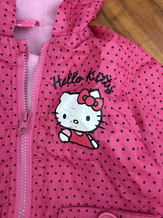 Różowa wiatrówka hello kitty 86-92