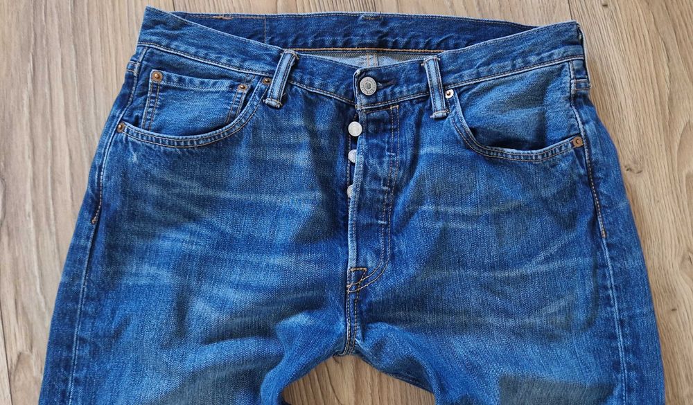Jeansy Męskie Levi's 501 – W33 L34 – Proste Nogawki