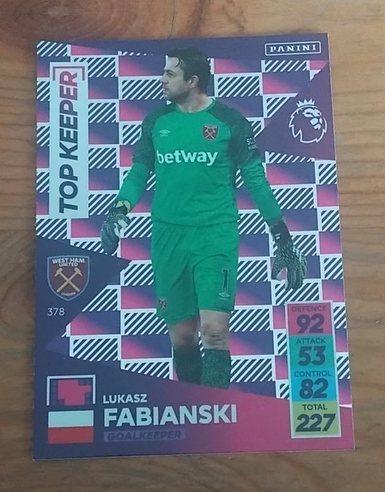 Panini Adrenalyn XL 2021/2022 Premier League Top Keeper Łukasz Fabians