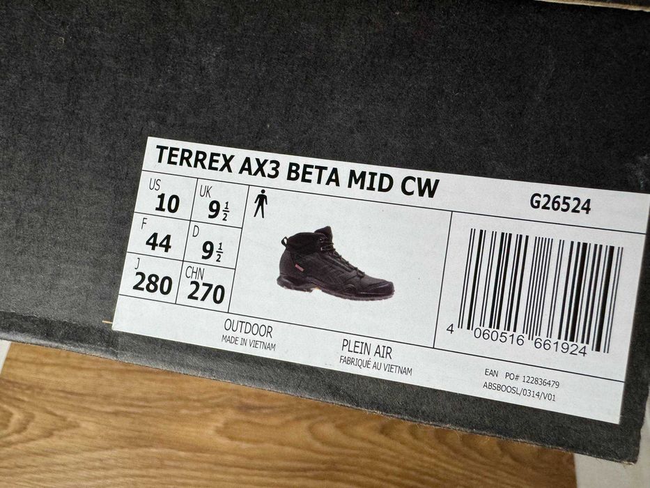 Мужские ботинки Adidas Terrex AX3 Beta, 43