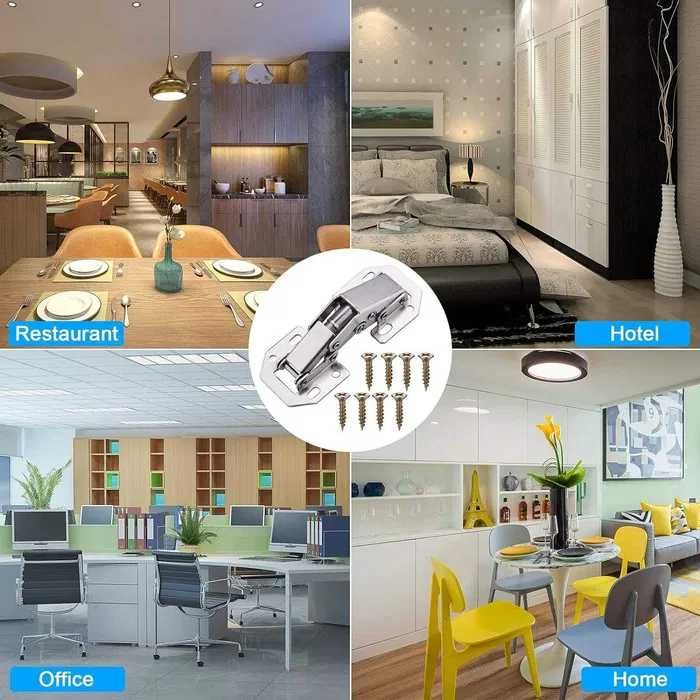 Nowe zawiasy do szafek / zawias zestaw 12szt / śruby !3830!