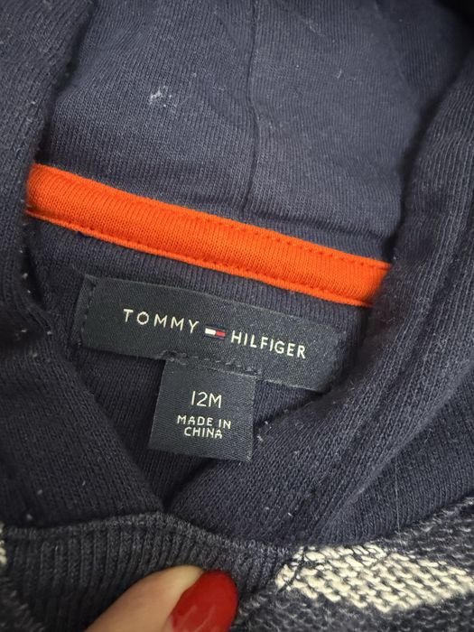Bawełniana bluza niemowlęca  12 M 80 Tommy Hilfiger 100% cotton