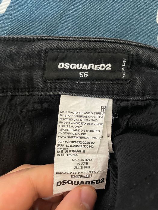 Spodnie jeansowe dsquared2 czarne