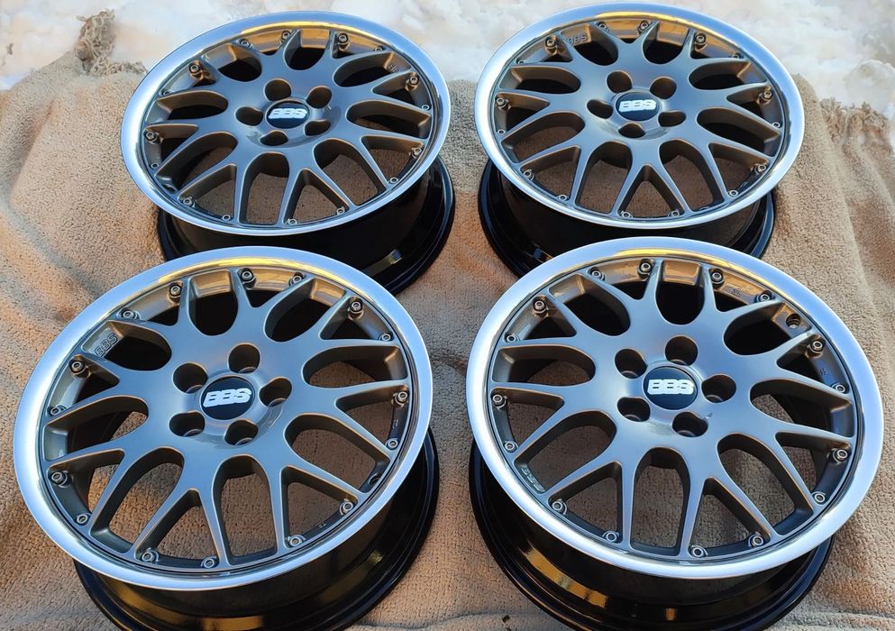 Felgi Aluminiowe Skręcane 2-TLG Oryg. Vw Golf IV BBS RS 771 Jubi 16 Cali 5x100 6,5Jx16 Et42 Grafit + Poerka  Bdb !!!  Starogard Gdański