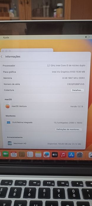 MacBook Pro Retina 13” 2015 | BATERIA NOVA | i5 | 8GB | SSD IMPECÁVEL