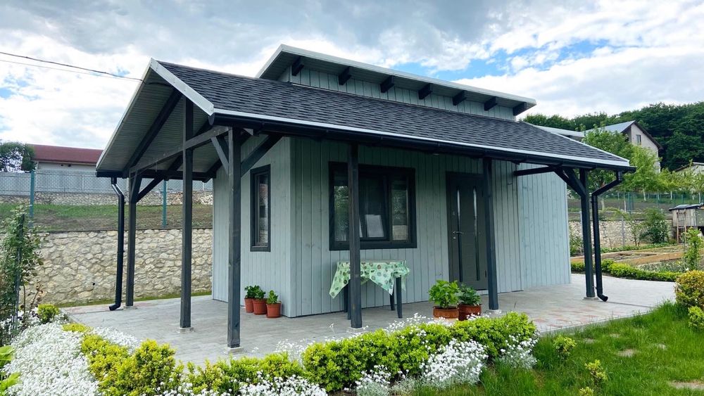 Модульні каркасні будинки сауни тераси альтанки