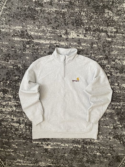 Кофта 1/3 зипка Carhartt сірого кольору М розмір