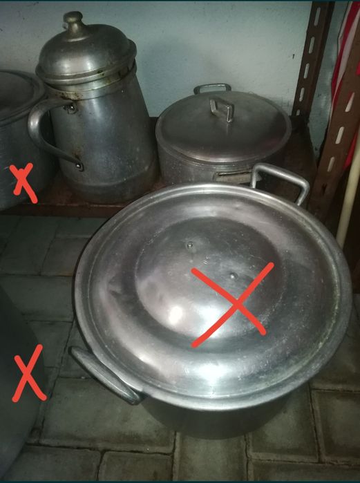 Lote de tachos e panelas