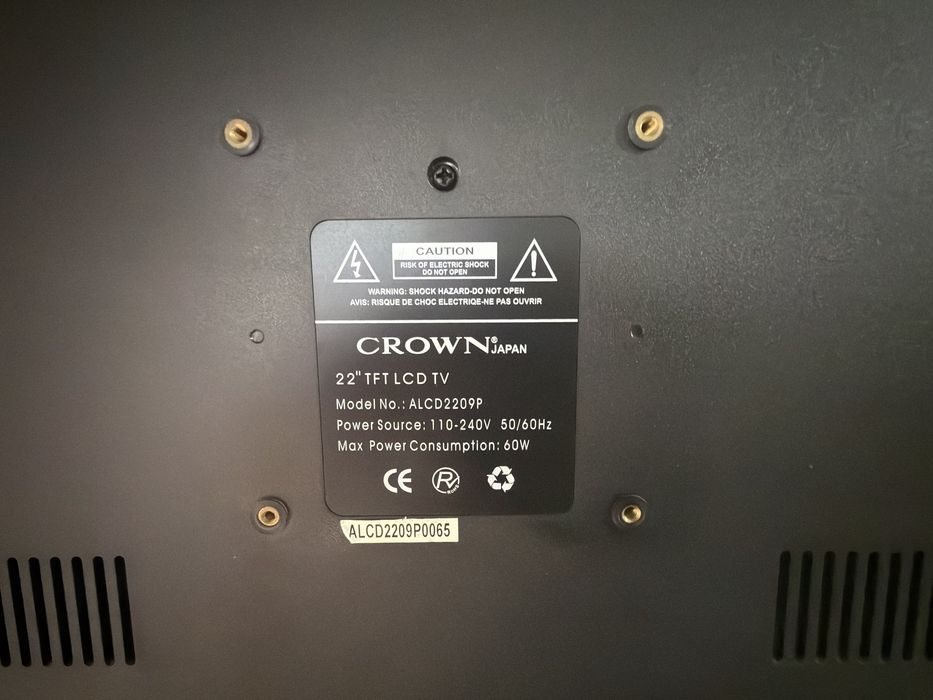 Tv led  da marca crown de 22 polegadas