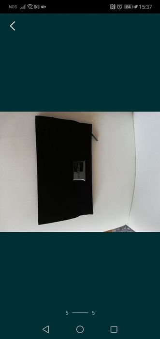 Bolsa Multiusos Veludo Preto com fecho NOVA