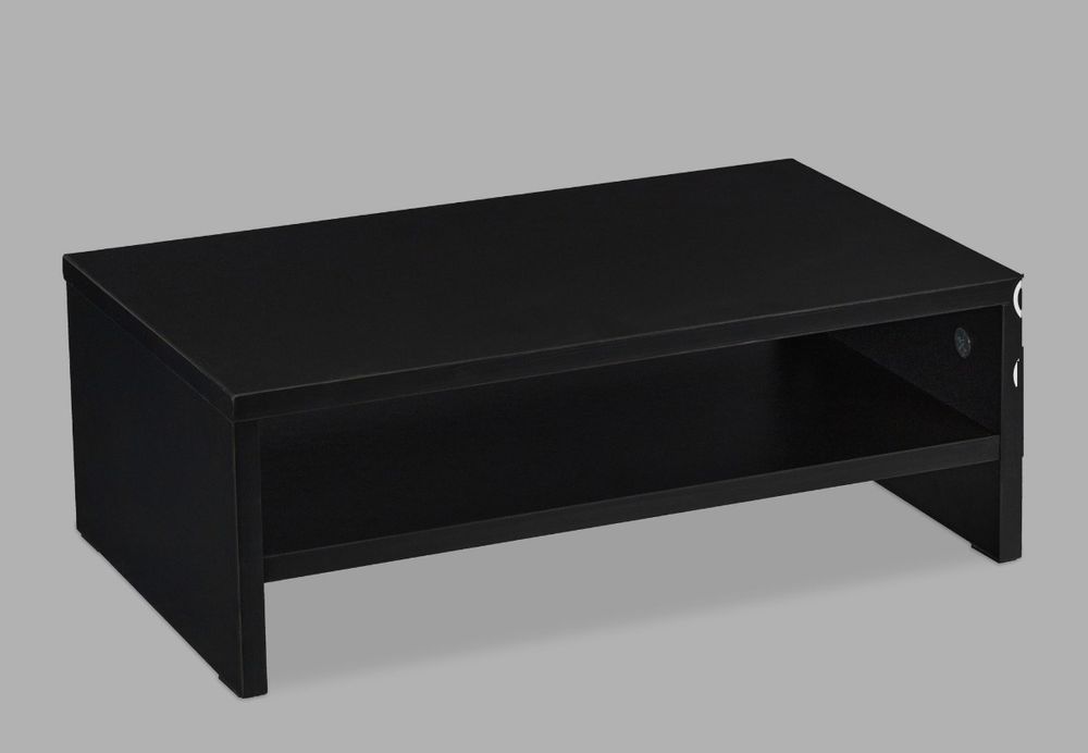 Czarna podstawka pod monitor
