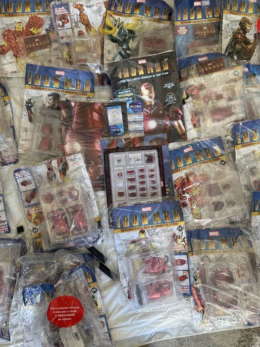 Coleção Iron Man para montar armadura (vários fascículos + peças, novo)