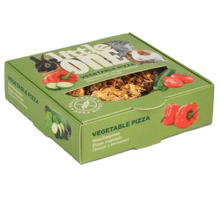 Pizza warzywna - pyszny przysmak dla gryzoni i królików Little One 55g