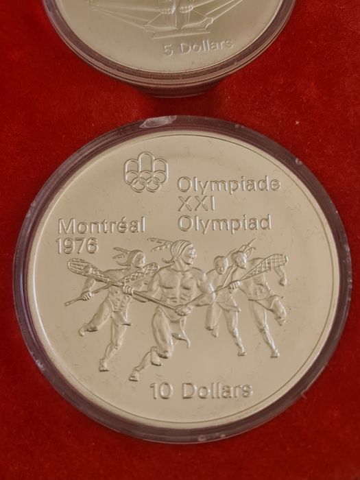 Moedas em prata 1976 Olipiadas