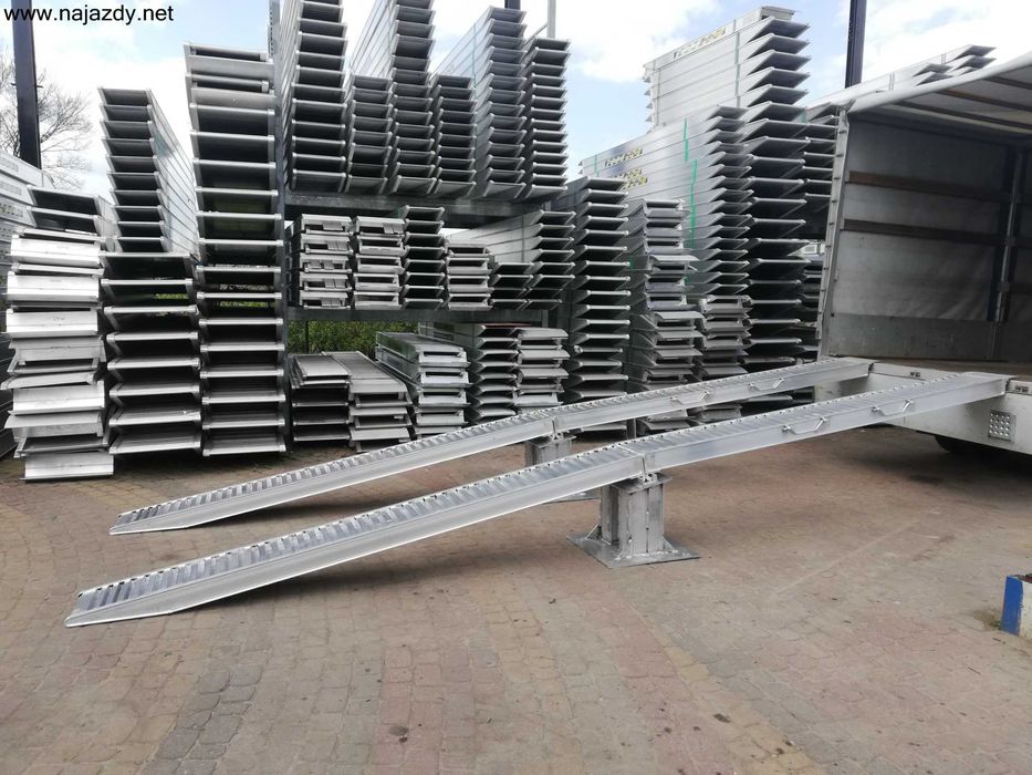 Najazdy Aluminiowe 4m 8t Certyfikat Eurpejski CE/ dostępne