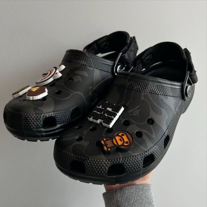 Crocs Bape | Крокси | Чорні