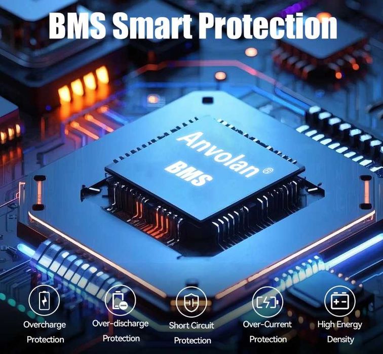 Акумулятор літій-залізо-фосфатний LiFePO4 100 Ah 12.8 V 1280Вт з BMS