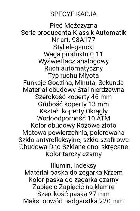 Zegarek męski Bulova