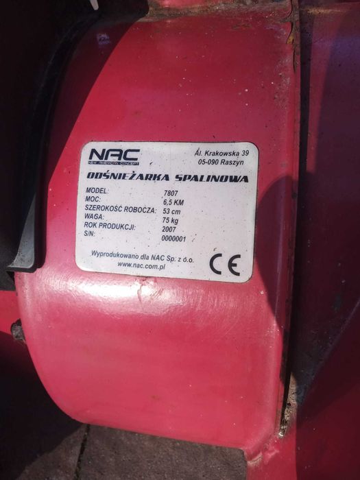 Odśnieżarka NAC 6.5 KM
