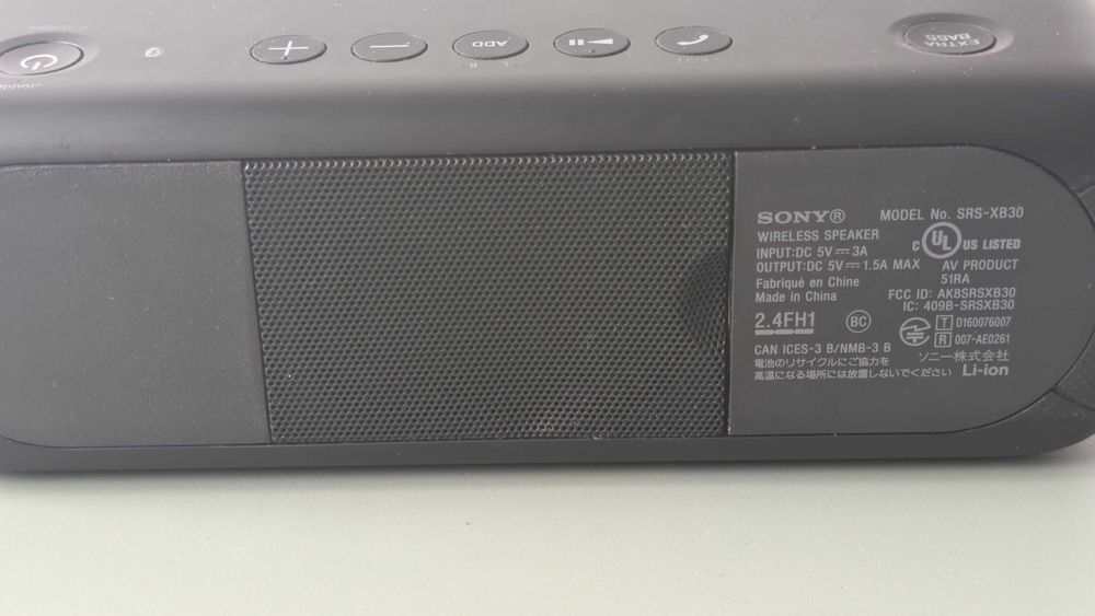 Coluna bluetooth Sony SRS-XB30