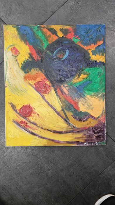 Obraz  abstrakcja  50cm x 60cm z certyfikatem